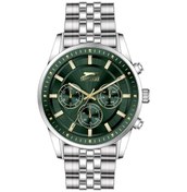 Resim Slazenger Sl.09.2430.2.05 Tüm Fonksiyonları Aktif Gün Ve Takvim Göstergeli 5 Atm Suya Dayanıklı Çelik Kordon Metalik Renk Erkek Kol Saati 