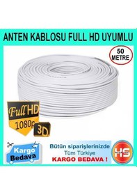Resim 50 Metre Anten Kablosu Full Hd Uyumlu 