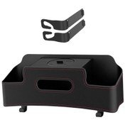 Resim Suntek Kancalar İle Araba Koltuğu Arka Organizatör Doku Siyah 