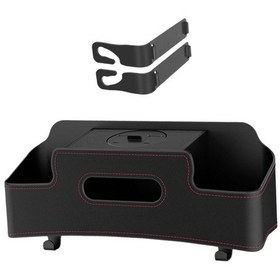 Resim Suntek Kancalar İle Araba Koltuğu Arka Organizatör Doku Siyah 