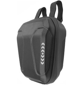 Resim Mufunye Scooter Ve Bisiklet Çelik Kollü Çantası - 2.5l Siyah Eva Sert Kabuk, Su Geçirmez, Reflektörlü, Hafif, Kolye Ve Telefon Saklama İçin Siyah 