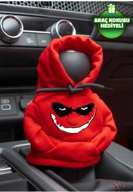 Resim Freeyez DC Comics Joker Kırmızı Vites Hoodie Araç Vites Kıyafeti Vites Poları Oto Aksesuarı Vites Topuzu 