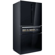Resim Siemens KF96RSBEA 458L 4 Kapılı Alttan Donduruculu Buzdolabı Siyah 