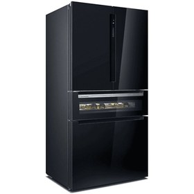 Resim Siemens KF96RSBEA 458L 4 Kapılı Alttan Donduruculu Buzdolabı Siyah 