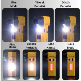Resim Şarjlı Mini Jet Turbo Fan Araç Kurutucu LED Işık Çakar Ikaz Devir Ayarlı Mangal Üfleme Klavye Temizleme 