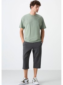 Resim Tommy Life Antrasit Melanj Ön Cep Detaylı Standart Kalıp Klasik Paça Erkek Kapri - 83092 Antrasit Melanj 