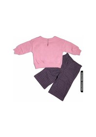 Resim Xo Kids Kız Bebek Kareli Örme Pantolon 6-24 Ay 20525 Gri 