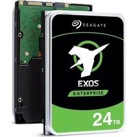 Resim Vuralsin38 Exos X24 24 Tb Kurumsal Sabit Disk HDD Sata 6 Gb/s 512 MB Önbellek 7200 Rpm 512E Cmr Helyum Mühürlü 3.5 "sabit Disk ST24000NM000H 