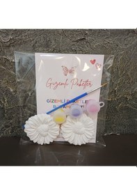 Resim Çiçek Temalı Taş Tozu Boyama Seti 