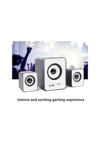 Resim 2+1 Ses Sistemi Kumandalı Bluetooth Hoparlör USB Speaker FM - SD 