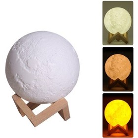 Resim Suofeng Ultrasonik Ay Lambası Nemlendirici 880ml Usb Şarjlı 3d Difüzör Hava Temizleyici Led Sis Hom-sf 