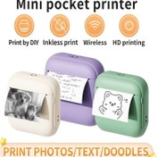 Resim Taşınabilir Mini Termal Yazıcı - Fotoğraflar, Etiketler ve Notlar için Anında Kablosuz Baskı, iOS/Android Cihazlarla Uyumlu, USB Şarj Edilebilir, Hediye, Okul Malzemeleri, Doğum Günleri, Tatiller ve Daha Fazlası İçin Mükemmel, Taşınabilir Mini Kablosuz Yazıcı 
