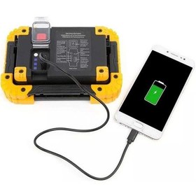 Resim 750 Lümen Powerbank Şarjlı Işıldak Watton Wt-330 