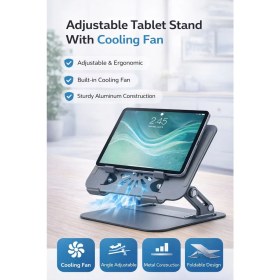 Resim Jolita Poco Pad 12'' Uyumlu Fanlı Tablet ve Laptop Standı 