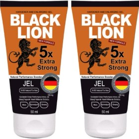 Resim Black Lion Maça Ginsen Epimedyumlu 2 Adet Erkeklere Özel Katılık Veren Şekillendirici Uzun Deneyim Kremi 50 ml 