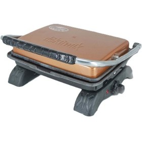 Resim Dökümix Demir Döküm Rose Gold 1800 Watt 4-6 Dilim Ev-sanayi-büfe Tipi Tost Makinası Ve Izgara 