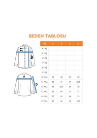 Resim Kız Çocuk Yarım Kol Gömlek 3166 Mavi 