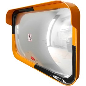 Resim İleri Trafik Trafik Güvenlik Aynası 60 x 80 cm Sarı-Siyah, Tümsek Ayna, Otopark Aynası 
