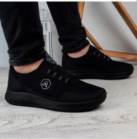 Resim Ghattix 4k Günlük Erkek Spor Ayakkabı Yürüyüş Koşu Siyah Siyah 