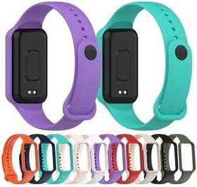 Resim Xiaomi Redmi Smart Band 2 İle Uyumlu Yumuşak Spor Silikon Kordon Mor 