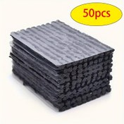 Resim 50 adet/100 adet Siyah/Kahverengi 100mmx3.5mm Vakumlu Lastik Yama Şeritleri - Motosiklet ve Araba Lastikleri için Hızlı Onarım, Sentetik Kauçuk, Şarj Edilmez, Motosiklet Lastik Onarımı|Vakumlu Kapama Bantları|Sentetik Kauçuk Yama, Lastik Onarım Kiti 