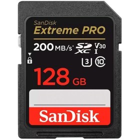 Resim Sandisk Extreme Pro 128gb 200mb/s Sdxc Hafıza Kart 