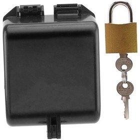 Resim Trendooze Tesisleri Siyah Okul Musluk Musluk Mekan Koruyucu Kilidi Kapak Kamu Dış Bahçe Gi 