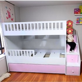 Resim Zaragoza Mdf Yavrulu 3 Lü Ranza Pembe Beyaz 