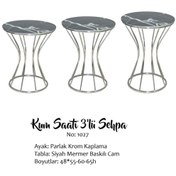 Resim Brc Kum Saat Zigon Model Metal Transmisyon Çelik Krom Renk Kaplam 
