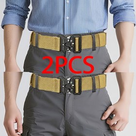 Resim 2 Adet Orijinal Kemer, Hızlı Açılır Spor ve Outdoor Antrenman Kemeri - Şık Tasarımcı Aksesuar Erkek ve Kadınlar İçin 