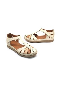 Resim Venüs Margit Hakiki Deri Comfort Ortopedik Kadın Sandalet Bej 