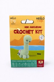 Resim Jack Ferrero Amigurumi Kiti | Sevimli Dinazor Örgü Seti | Yeni Başlayanlar İçin | Anahtarlık Seçenekli 