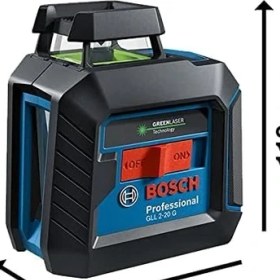 Resim Storemax Professional Gll 2-20 G Çizgi Lazer (20M Çalışma Alanı, 4 x Aa Pil, Ip 64 Toza Karşı Koruma Sistemi, Yeşil Lazer, LB10 Tutucu, DK10 Tavan Klipsi, Takım Çantası) 