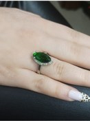 Resim Firuze Gümüş Mekik Zirkon Taşlı Gümüş Kadın Yüzük F1600787 