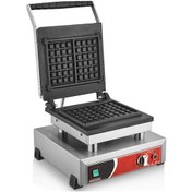 Resim Kutlu Tekli Kare Waffle Makinesi 