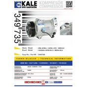 Resim KALE 349735 KLİMA KOMPRESÖRÜ ASTRA J-MERIVA 1.3CDTi-1.7CDTi 09- 