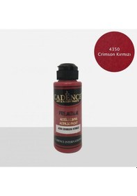 Resim Cadence Akrilik Boya 500Ml 4350 Crimson Kırmızı Ahşap Boyası 
