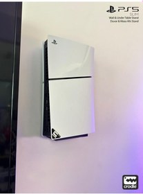 Resim Playstation 5 Slim Duvar Standı Yerden Tasarruf Rahat Hava Akışı Gaming Aksesuar Konsol Tutacağı 