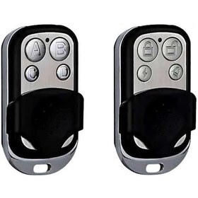 Resim Wezone 2 Adet Garaj Kapısı Kumandası - 4 Düğmeli, Plastik, Siyah, Anahtar Zinciri Boyutu 