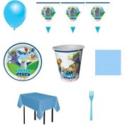 Resim Kaptan Pemgu Doğum Günü Süsleri Set 16 Kişilik 