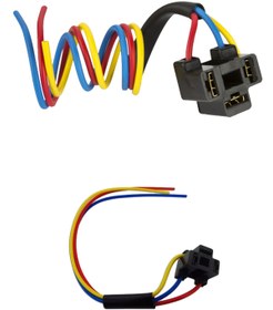 Resim MOD10 ATOM FAR FİŞİ H4 - P43T AMPUL DUY SOKETİ KABLOLU 1.5MM - 20CM 