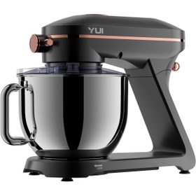 Resim Yui Easy Chef M129 1800w Güçlü Döküm Metal Stand Mikser Mat Gri Rose Gold 