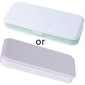 Resim Ganzhoushop Macaron Plastik Kalem Kutusu Mini Kozmetik Düzenleyici Saklama Kutusu Buzlu Pp Plastik Kalem Kalem Saklama Kutusubeyaz 