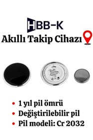 Resim HBB-K Hbb-k Ios & Android Uyumlu Airtag Akıllı Gps Takip Cihazı 