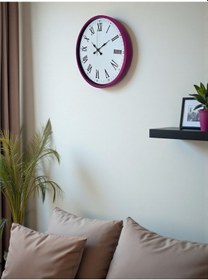 Resim Büro Ev Ofis Hediyesi İçin 36cm Pembe Trend Dekor Duvar Saati Diğer 