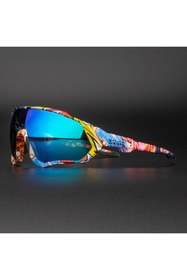 Resim KAPVOE Hurricane Değişebilir 5 Lens Mtb Polarize Bisiklet Spor Dağ Kayak Gözlüğü 