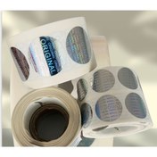 Resim Çankaya Premium Yuvarlak Baskılı 2 CM (20 mm)Hologram Çıkartma 1000 Adetlik Rulo 