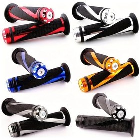 Resim Chuangyinshop Red 22mm Evrensel Motosiklet Tutacak Gidon Bar Tutamak Anti Kayma Dirt Bike Honda Yamaha Suzuki Kawasaki 