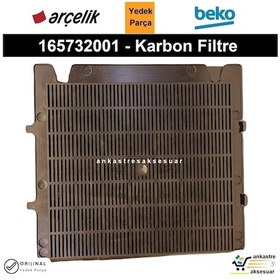 Resim Arçelik Uyumlu ADT 606-2B (7703330202) Davlumbaz Karbon Filtre 165732001 