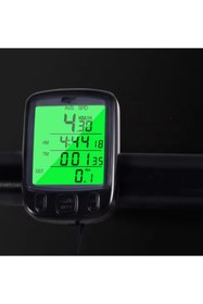 Resim ShopFast Profesyonel Bisiklet Hız Göstergesi Dijital Led Ekran Kilometre Sayacı Saat Su Geçirmez 